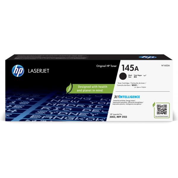 HP Cartuccia toner nero originale LaserJet 145A (HP 145A BLACK ORIGINAL LASERJET - TONER CARTRIDGE ISE COUNT. ONLY)Hp0194850740978W1450A