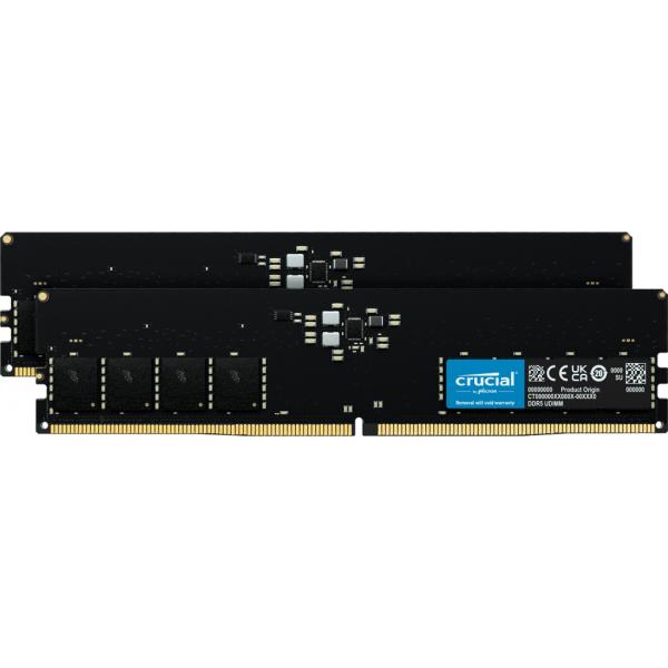 Crucial CT2K16G48C40U5 memoria 32 GB 2 x 16 GB DDR5 288-pin DIMM (Memory Module 32 Gb 2 X 16 Gb - Ddr5 4800 Mhz - Warranty: 12M)Crucial0649528905659CT2K16G48C40U5