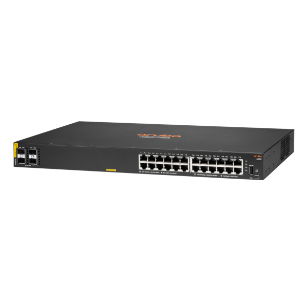 Aruba 6000 24G Class4 PoE 4SFP 370W Gestito L3 Gigabit Ethernet [10/100/1000] Supporto Power over Ethernet [PoE] 1U (Aruba 6000 24G CL4 4SFP - Switch Europe - Warranty: 12M)HpeR8N87A#ABB