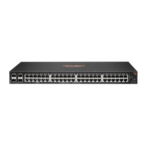 HPE Aruba Networking Aruba 6000 48G 4SFP Gestito L3 Gigabit Ethernet [10/100/1000] 1U (HPE Aruba 6000 48G 4SFP Switch - Switch - L3 - Managed - 48 x 10/100/1000 + 4 x Gigabit SFP - side to side airflow - rack-mountable - AC 100 - 127 V / 200 - 240 V ...