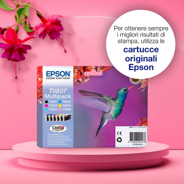 Epson Hummingbird Cartuccia Ciano (EPSON T0802 CYAN INK STYLUS PHOTO R265 R360 RX560)EpsonC13T08024011