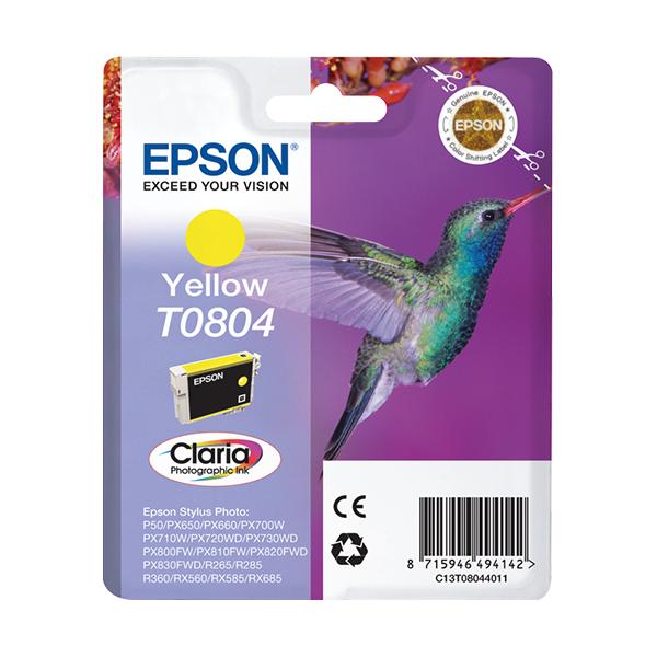 Epson Hummingbird Cartuccia Giallo (EPSON T0804 YELLOW INK STYLUS PHOTO R265 R360 RX560)EpsonC13T08044011