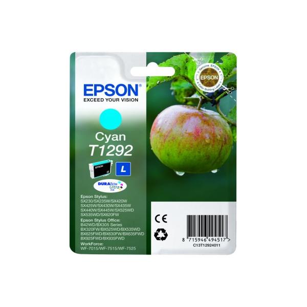 Epson Apple Cartuccia Ciano (Epson T1292 - cyan - original - bl?kpa)EpsonC13T12924011