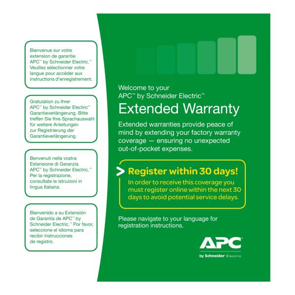 APC 1Y 1 anno/i (APC Extended Warranty [Renewal or High)ApcWBEXTWAR1YR-AC-05