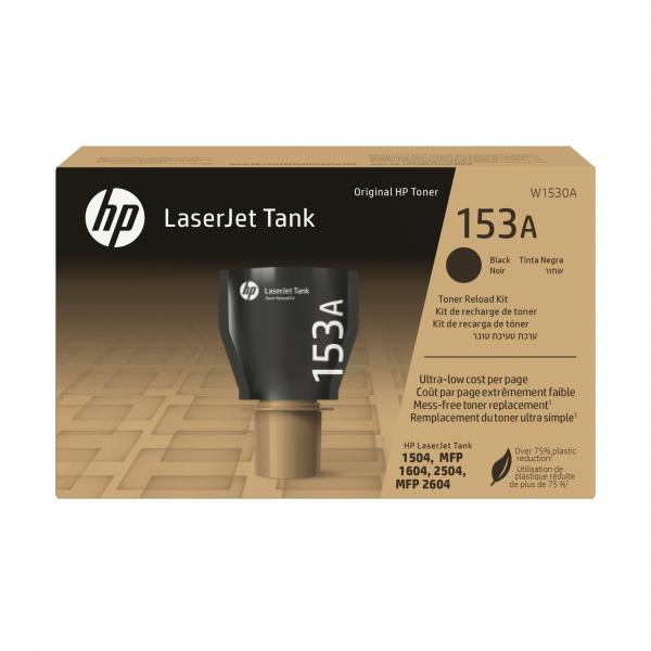HP Kit di ricarica del toner nero originale LaserJet Tank 153A (HP 153A - Nero - originale - LaserJet - cartuccia toner [W1530A] - per LaserJet Tank MFP 1602w, MFP 1604w, MFP 2602dn, MFP 2604sdw, MFP 2606dn, MFP 2606sdw)Hp0195697898242W1530A