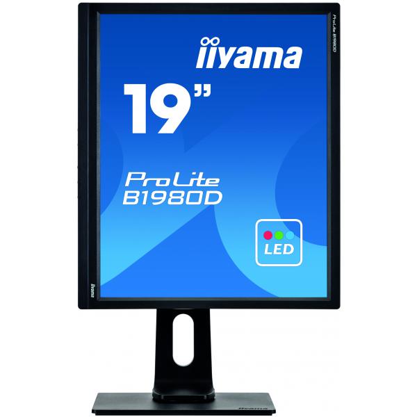 Iiyama ProLite B1980D-B1 Monitor PC 48,3 cm [19] 1280 x 1024 Pixel SXGA LED Nero (iiyama ProLite B1980D-B1 computer monitor 48.3 cm [19'] 1280 x 1024 pixels SXGA LED Black)Iiyama4948570119318B1980D-B1