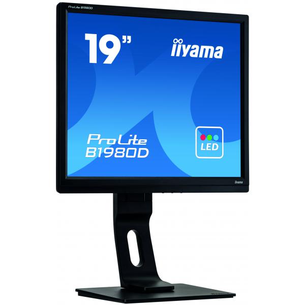 Iiyama ProLite B1980D-B1 Monitor PC 48,3 cm [19] 1280 x 1024 Pixel SXGA LED Nero (iiyama ProLite B1980D-B1 computer monitor 48.3 cm [19'] 1280 x 1024 pixels SXGA LED Black)Iiyama4948570119318B1980D-B1