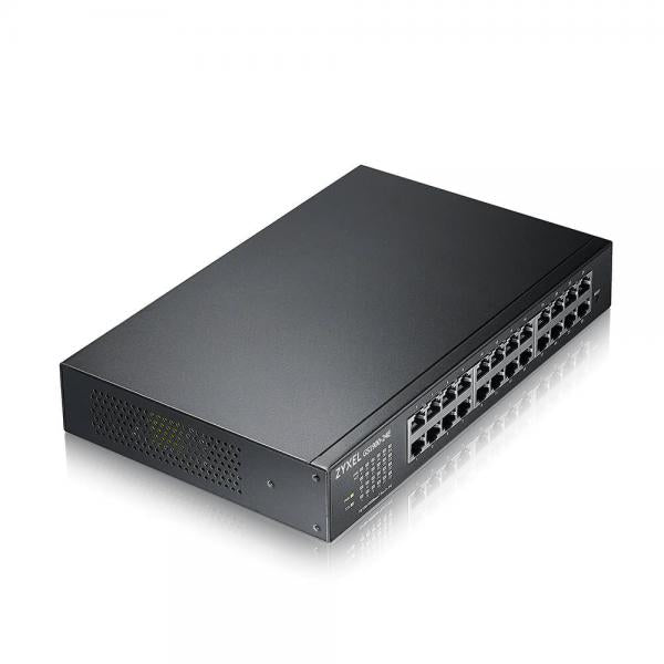 Zyxel GS1900-24E-EU0103F switch di rete Gestito L2 Gigabit Ethernet [10/100/1000] 1U Nero (Zyxel GS1900 Series GS1900-24E - Switch - intelligente - 24 x 10/100/1000 - montabile su rack, montaggio a parete - per USG Flex 100)Zyxel4718937621132GS1900-2...