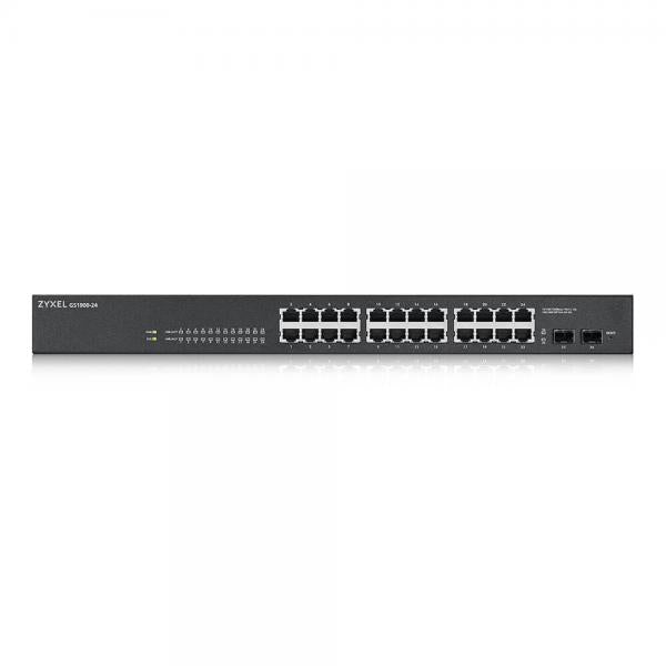 Zyxel GS-1900-24 v2 Gestito L2 Gigabit Ethernet [10/100/1000] 1U Nero (24 PORT GBE L2 SMART SWITCH - RACKMOUNT FANLESS V2)Zyxel4718937621231GS1900-24-EU0102F