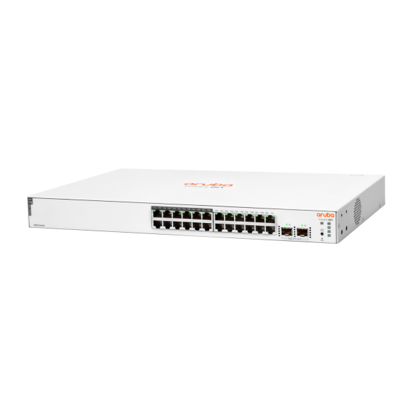 HPE Aruba Networking Networking Instant On Switch 24p Gigabit CL4 PoE 2p SFP 195W 1830 (Aruba Instant On 1830 24G 12P - Class4 Poe 2Sfp 195W Managed - L2 Gigabit Ethernet [10/100/1000] Power Over Ethernet [Poe] 1U - Warranty: 12M)HpeJL813A