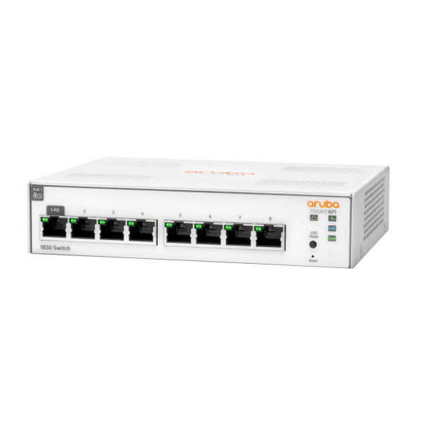 HPE Aruba Networking Networking Instant On Switch 8p Gigabit 1830 (HPE Aruba Switch 1830 8G 8xGBit JL810A Aruba Instant On)HpeJL810A