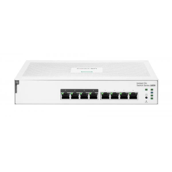 HPE Aruba Networking Networking Instant On Switch 8p Gigabit CL4 PoE 65W 1830 (HPE Aruba Switch 1830 8G 8xGBit [4xPoE/65W] JL811A Aruba Instant On)HpeJL811A