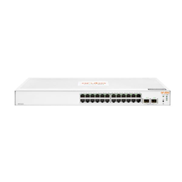 HPE Aruba Networking Aruba Instant On 1830 24G 2SFP Gestito L2 Gigabit Ethernet [10/100/1000] 1U (HPE Networking Instant On 1830 24G 2SFP Switch - Switch - smart - 24 x 10/100/1000 + 2 x Gigabit SFP - desktop, rack-mountable)Hpe0190017523842JL812A#ACC
