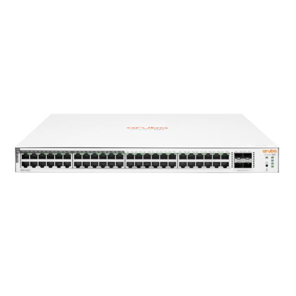 HPE Aruba Networking Aruba Instant On 1830 48G 24p Class4 PoE 4SFP 370W Gestito L2 Gigabit Ethernet [10/100/1000] Supporto Power over Ethernet [PoE] 1U (ARUBA ION 1830 48G 4SFP - 370W SW UK)Hpe0190017524474JL815A#ACC