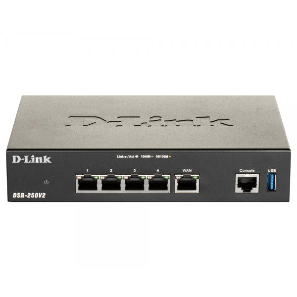 D-Link DSR-250V2 router wireless Gigabit Ethernet Nero (D-Link DSR-250V2 - router - desktop)D-linkDSR-250V2