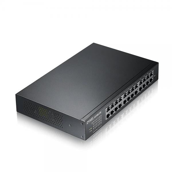 Zyxel GS1900-24E Gestito L2 Gigabit Ethernet [10/100/1000] 1U Nero (ZYXEL GS1900-24E V3 24-PORT GBE - L2 SMART SWITCH DESKTOP FANLESS)Zyxel4718937621149GS1900-24E-GB0103F
