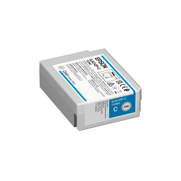 Epson SJIC42P-C Ink cartridge for ColorWorks C4000e [Cyan] (SJIC42P-C [CYAN] CARTRIDGE - )Epson8715946702827C13T52M240