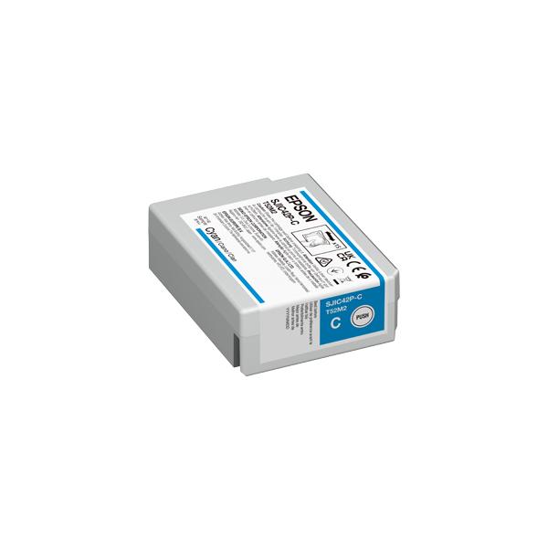 Epson SJIC42P-C Ink cartridge for ColorWorks C4000e [Cyan] (SJIC42P-C [CYAN] CARTRIDGE - )Epson8715946702827C13T52M240