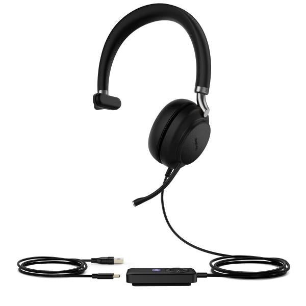 Yealink UH38 Mono Teams Auricolare Con cavo e senza cavo A Padiglione Musica e Chiamate USB tipo-C Bluetooth Nero (UH38 Mono Teams no bat USB-C)Yealink69388183104071308083