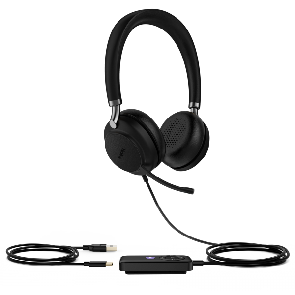 Yealink UH38 Dual Teams Auricolare Con cavo e senza cavo A Padiglione Ufficio Bluetooth Nero (Bluetooth Headset - UH38 Dual - Teams -BAT USB-A - Warranty: 24M)Yealink1308081