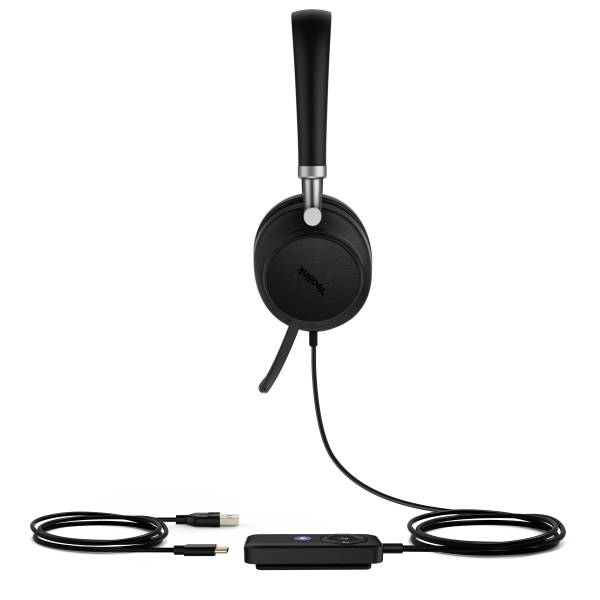 Yealink UH38 Dual Teams Auricolare Con cavo e senza cavo A Padiglione Ufficio Bluetooth Nero (Bluetooth Headset - UH38 Dual - Teams -BAT USB-A - Warranty: 24M)Yealink1308081