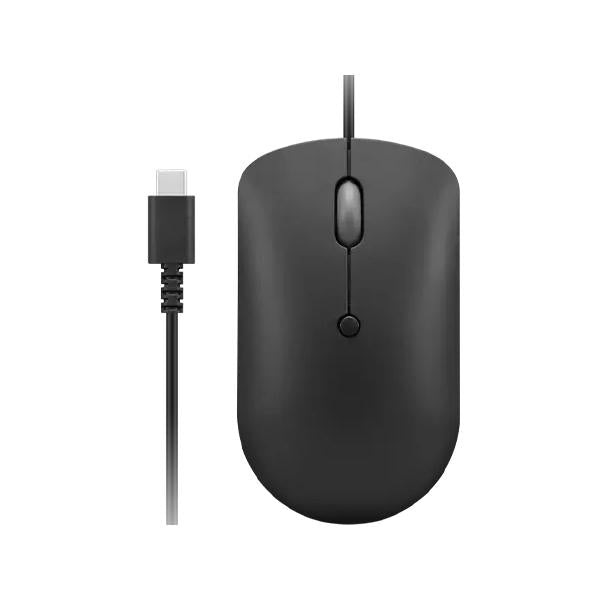 Lenovo GY51D20875 mouse Ufficio Ambidestro USB tipo-C Ottico 2400 DPI (Mouse Ambidextrous Usb Type-C - Optical 2400 Dpi - Warranty: 12M)Lenovo0195892016229GY51D20875