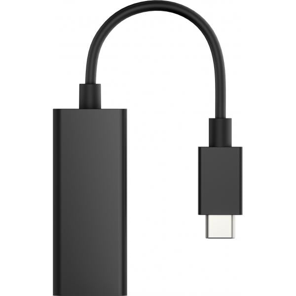 HP Adattatore da USB-C a RJ45 G2 (HP USB-C to RJ45 Adapter G2 - Network adapter - USB-C - Gigabit Ethernet x 1 - for Victus by HP Laptop 15, 16, Fortis 11 G9, Laptop 14, 15, 17, Pavilion x360 Laptop)Hp4Z527AA