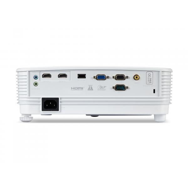 Acer Essential P1157i Proiettore a raggio standard 4500 ANSI lumen DLP SVGA [800x600] Compatibilità 3D Bianco (Acer P1157i - DLP projector - portable - 3D - 4500 ANSI lumens - SVGA [800 x 600] - 4:3)Acer4710886672470MR.JUQ11.002