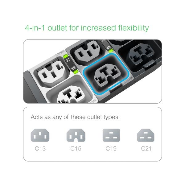 APC NetShelter Rack PDU Advanced unità di distribuzione dell'energia [PDU] 48 presa[e] AC 0U Nero (NETSHELTER RACK PDU ADVANCED - SWITCHED METERED OUTLET 11.5KW 3)Apc0731304439707APDU10250SM