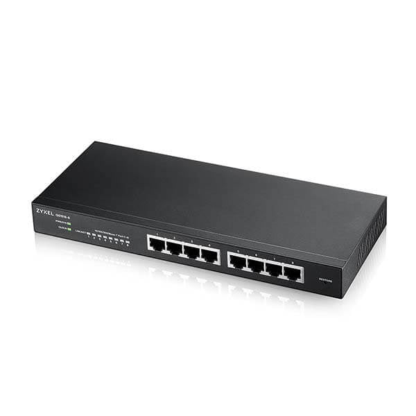 Zyxel GS1915-8 Gestito L2 Gigabit Ethernet [10/100/1000] Nero (Zyxel GS1915 Series GS1915-8 - Switch - managed - smart - 8 x 10/100/1000 - desktop, wall-mountable)Zyxel4718937621903GS1915-8-GB0101F