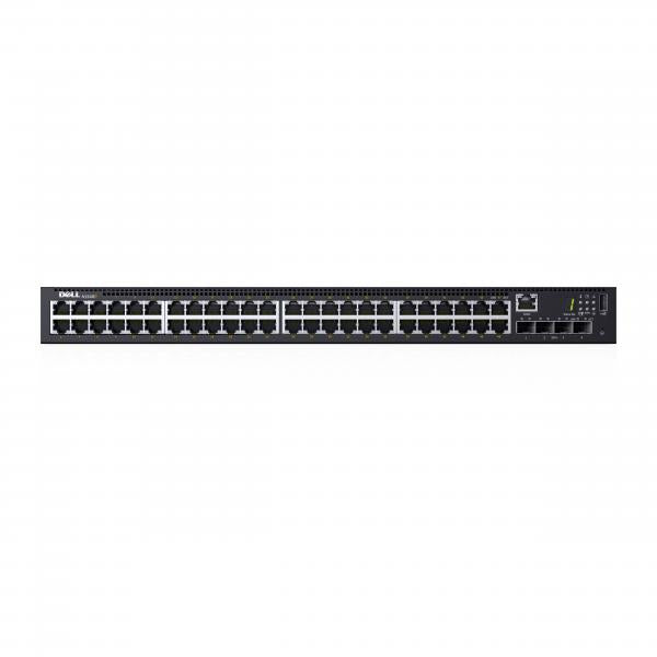 DELL N1548P switch di rete Gestito L2/L3 Gigabit Ethernet [10/100/1000] Supporto Power over Ethernet [PoE] 1U Nero (DELL SWITCH N1548P 48G POE 4SFP)DellN1548P
