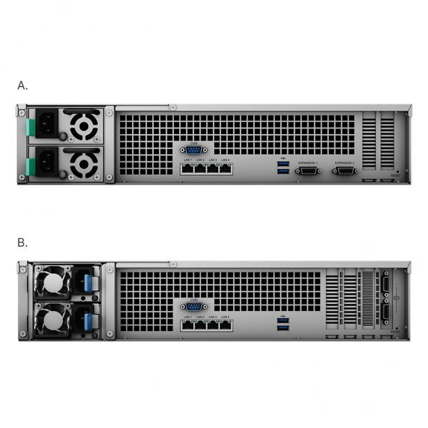 Synology RackStation RS3621RPxs NAS Armadio [2U] Intel Xeon D D-1531 8 GB DDR4 72 TB HDD DiskStation Manager Nero (K/RS3621RPXS 12 bay NAS 72TB 6x12T H)SynologyRS3621RPXS/72T/6X12T