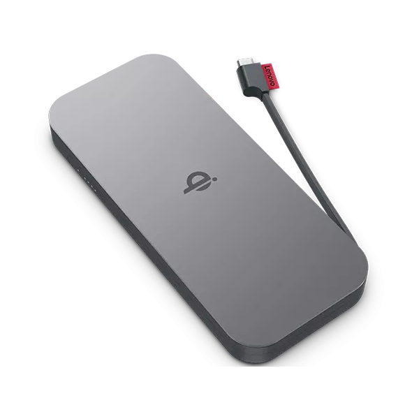 Lenovo GO Polimeri di litio [LiPo] 10000 mAh Carica wireless Grigio (Go Lithium Polymer [Lipo] - 10000 Mah Wireless Charging - Grey - Warranty: 12M)LenovoG0A3LG1WWW