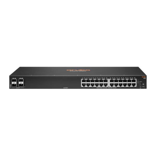 HPE Aruba Networking Aruba 6100 24G 4SFP+ Gestito L3 Gigabit Ethernet [10/100/1000] 1U Nero (Aruba 6100 24G 4SFP+ Switch)HpeJL678AR
