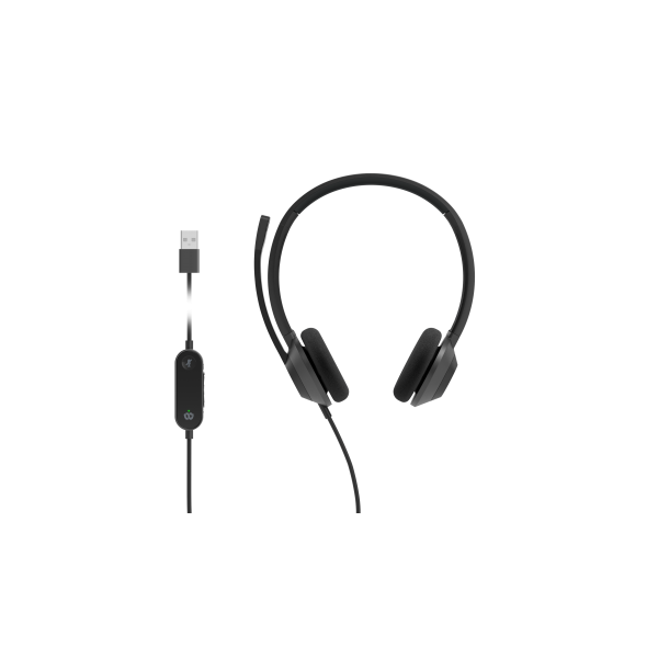 Cisco Headset 322 Auricolare Cablato A Padiglione Ufficio USB tipo A Nero (HEADSET 322 WIRED DUAL ON-EAR - CARBON BLACK USB-A)Cisco0889728449922HS-W-322-C-USB