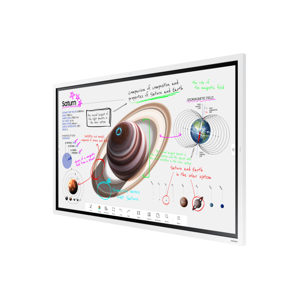 Samsung WM65B lavagna interattiva 165,1 cm [65] 3840 x 2160 Pixel Touch screen Grigio, Bianco (WM65B 165.1 cm [65] VA Wi-Fi - 500 cd/m 4K Ultra HD - Touchscreen 16/7 - Warranty: 36M)SamsungLH65WMBWBGCXEN