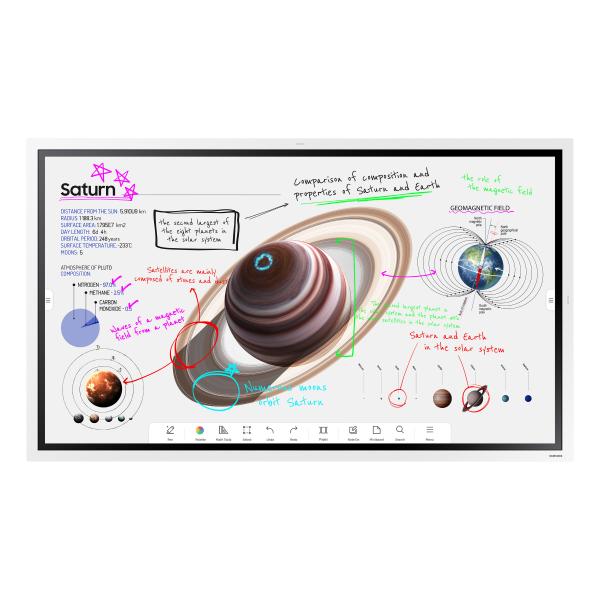 Samsung WM65B lavagna interattiva 165,1 cm [65] 3840 x 2160 Pixel Touch screen Grigio, Bianco (WM65B 165.1 cm [65] VA Wi-Fi - 500 cd/m? 4K Ultra HD - Touchscreen 16/7 - Warranty: 12M)SamsungLH65WMBWBGCXEN