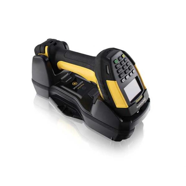 Datalogic PM9600-DKHP433RK20 lettore di codici a barre Lettore di codici a barre portatile 1D/2D Laser Nero, Giallo (PM9600 HI PERF 433MHZ - DISPLAY/16-KEY KEYPAD REMOVABLE)DatalogicPM9600-DKHP433RK20