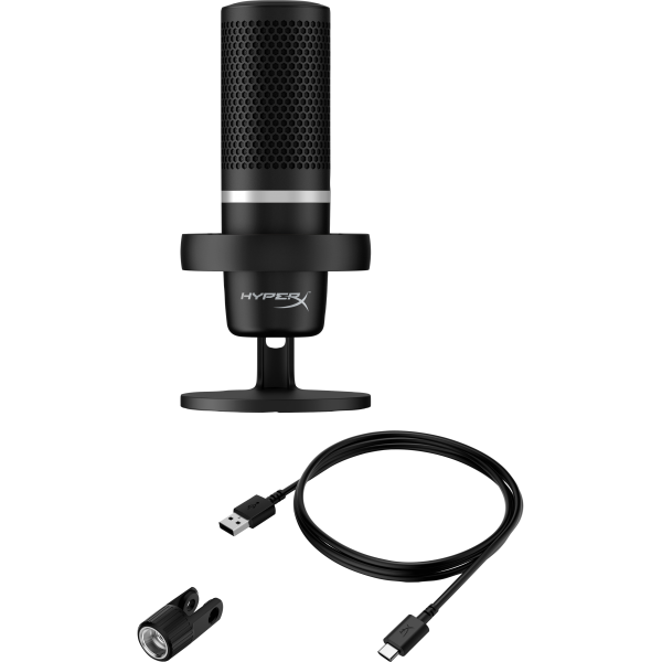 4P5E2AA microfono Nero Microfono per console di gioco (HYPERX DUOCAST BLACK HMID1R-A- - Warranty: 3M)Hp4P5E2AA