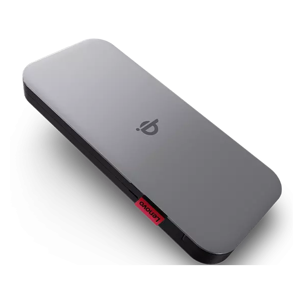 Lenovo 40ALLG1WWW batteria portatile Ioni di Litio 10000 mAh Carica wireless Nero (Lenovo Go - Power bank - 10000 mAh - 30 watt - 3 A - 2 output connectors [USB-C] - thunder black - Worldwide - for 100e Chromebook Gen 3, ThinkBook 14 G2 ITL, ThinkCen...
