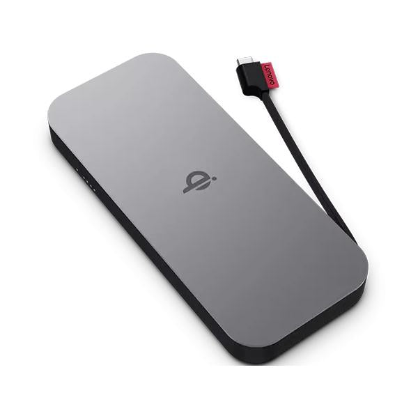 Lenovo 40ALLG1WWW batteria portatile Ioni di Litio 10000 mAh Carica wireless Nero (Lenovo Go - Power bank - 10000 mAh - 30 watt - 3 A - 2 output connectors [USB-C] - thunder black - Worldwide - for 100e Chromebook Gen 3, ThinkBook 14 G2 ITL, ThinkCen...