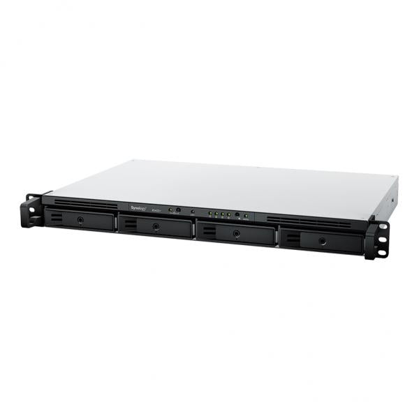 Synology RackStation RS422+ server NAS e di archiviazione Rack [1U] Ryzen Embedded R1600 2 GB DDR4 DSM Nero (Synology RS422+ rackstation 4 bay; Compact and Versatile Storage for Streamlined Data Management; AMD Ryzen [3Years warranty])SynologyRS422+