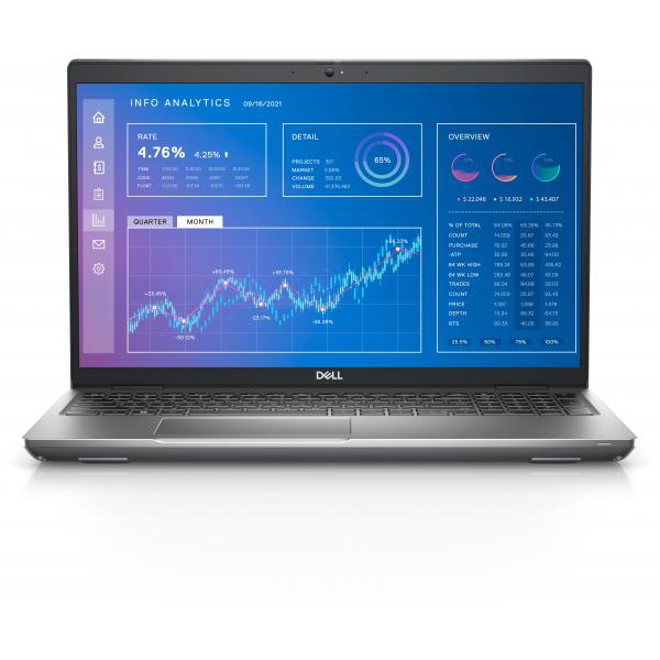 DELL Precision 3571 Workstation mobile 39,6 cm [15.6] Full HD Intel Core i7 i7-12700H 16 GB DDR5-SDRAM 512 GB SSD NVIDIA RTX A1000 Wi-Fi 6E [802.11ax] Windows 10 Pro Grigio (PRECISION 3571 I7-12700H 16GB - 512GB SSD 15.6IN W10P) - Versione UKDell5397...