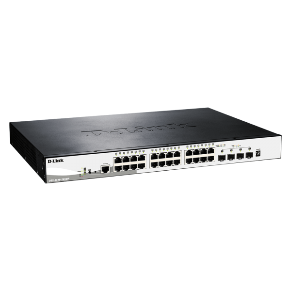 D-Link DGS-1510-28XMP Gestito L2/L3 Gigabit Ethernet [10/100/1000] Supporto Power over Ethernet [PoE] Nero, Grigio (D-Link Switch DGS-1510-28XMP/E 24xGBit PoE [370W]/4xSFP+)D-linkDGS-1510-28XMP/E
