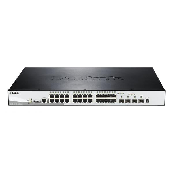 D-Link DGS-1510-28XMP Gestito L2/L3 Gigabit Ethernet [10/100/1000] Supporto Power over Ethernet [PoE] Nero, Grigio (D-Link Switch DGS-1510-28XMP/E 24xGBit PoE [370W]/4xSFP+)D-linkDGS-1510-28XMP/E