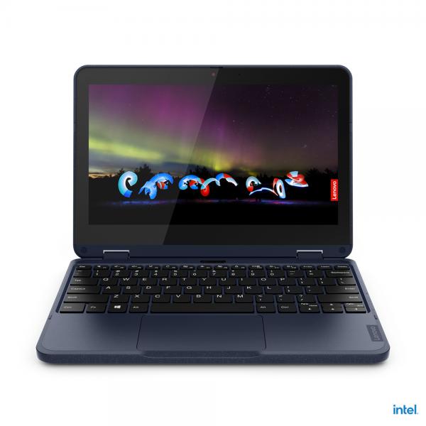 Lenovo 500w Gen 3 [Intel] Intel Celeron N5100 Ibrido [2 in 1] 29,5 cm [11.6] Touch screen HD 4 GB LPDDR4x-SDRAM 128 GB SSD Wi-Fi 6 [802.11ax] Windows 11 Pro Inglese Blu (500W G3 N5100 4GB 128GB W11P) - Versione UKLenovo019611960711482J3000DUK