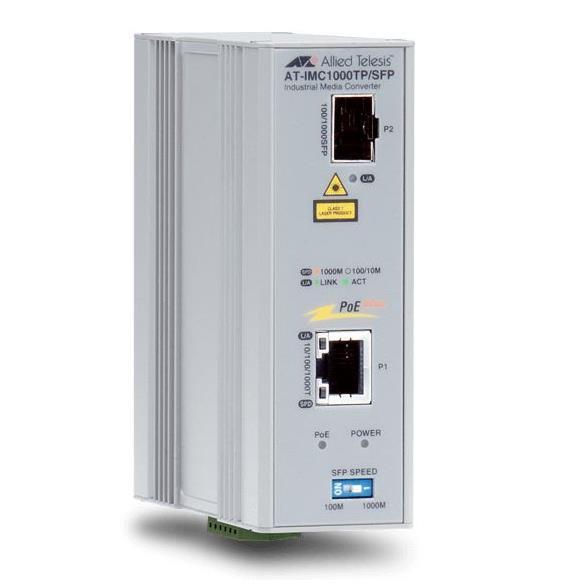 Allied Telesis AT-IMC1000TP/SFP-80 convertitore multimediale di rete 1000 Mbit/s 1310 nm Grigio (Industrial DIN Rail Mount 10/ AT-IMC1000TP/SFP-80)Allied TelesisAT-IMC1000TP/SFP-80