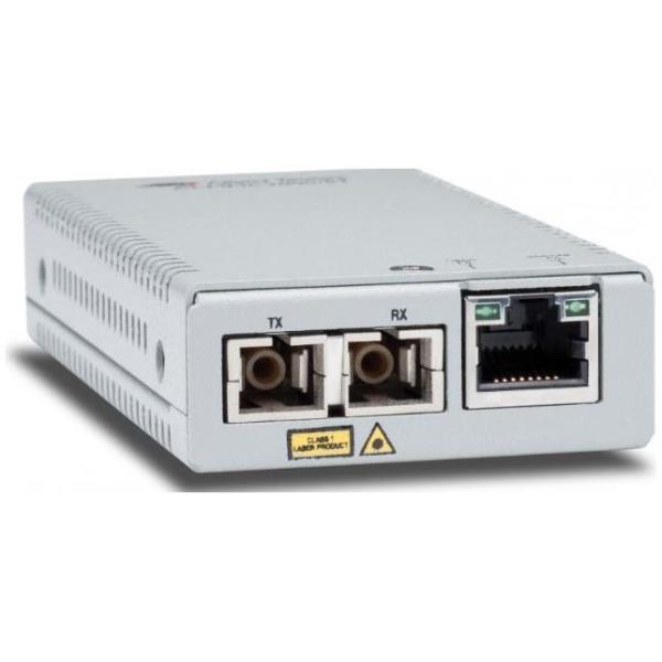 Allied Telesis AT-MMC2000/SC-960 convertitore multimediale di rete 1000 Mbit/s 850 nm Modalità multipla Grigio (TAA10/100/1000T TO 1000SX/SC - MMMEDIA+RATE CONV MULTIREGIONPSU)Allied TelesisAT-MMC2000/SC-960