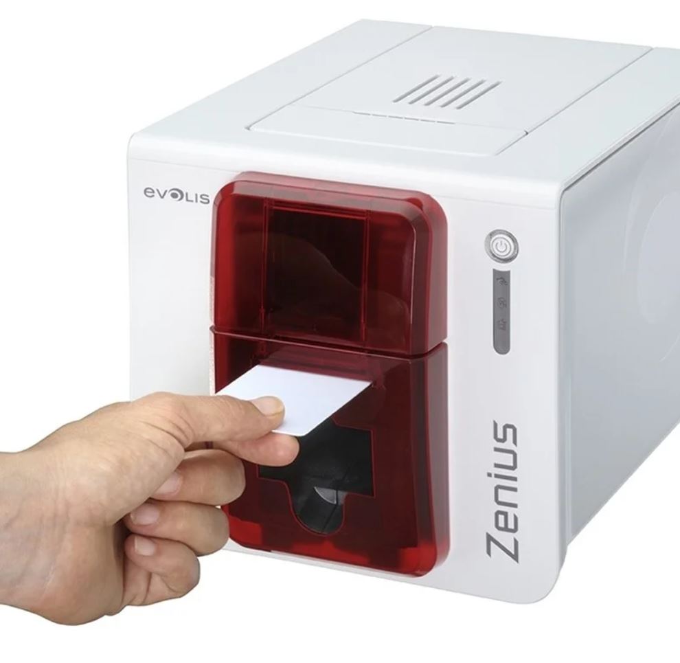 Evolis Zenius Classic, single sided, 12 dots/mm (300 dpi), USB, red