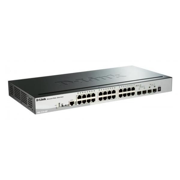 D-Link DGS-1510-28P switch di rete Gestito L3 Gigabit Ethernet [10/100/1000] Supporto Power over Ethernet [PoE] Nero (D-Link Switch DGS-1510-28P/E 24xGBit PoE [193W]/2xSFP/2xSFP+)D-linkDGS-1510-28P/E